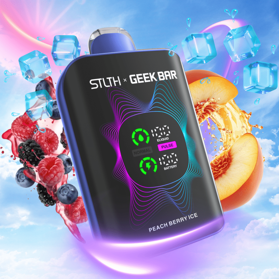 STLTH x Geek Bar 80K Disposable Vape-Peach Berry Ice 20mg / 80000 Puffs Yorkton Vape SuperStore in Saskatchewan Canada