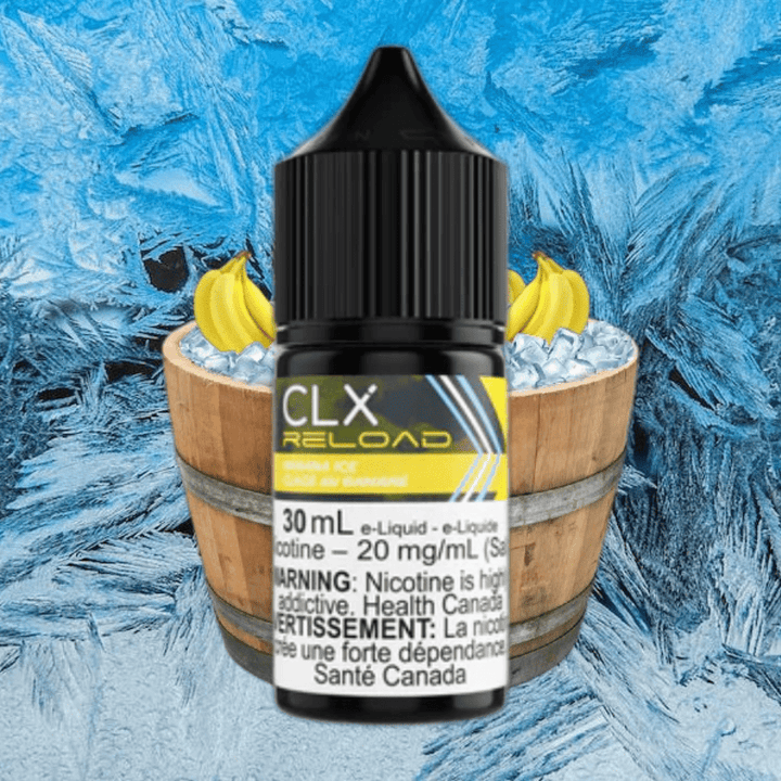 Banana Ice Salt by CLX Reload E-Liquid 30mL / 10mg Vape Superstore Yorkton Saskatchewan