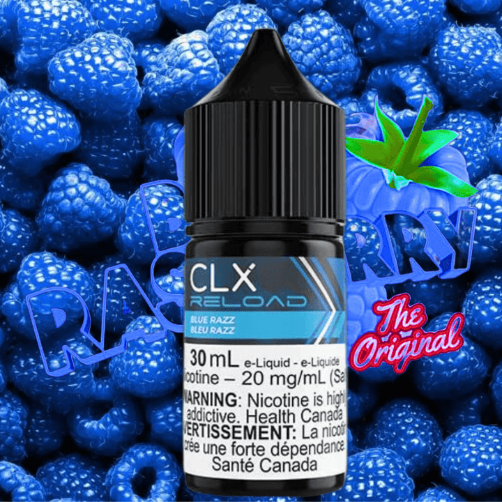 Blue Razz Salt by CLX Reload E-Liquid 30mL / 10mg Vape Superstore Yorkton Saskatchewan
