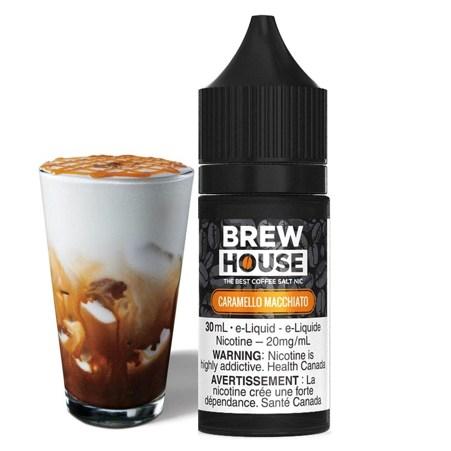 Caramello Macchiato Salt by Brew House E-Liquid 30ml / 10mg Vape Superstore Yorkton Saskatchewan