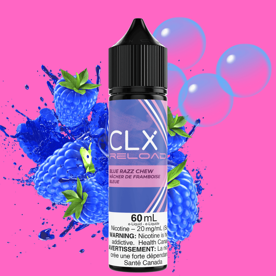 CLX Reload 60ml Salt-Blue Razz Chew 60ml / 20mg Vape Superstore Yorkton Saskatchewan