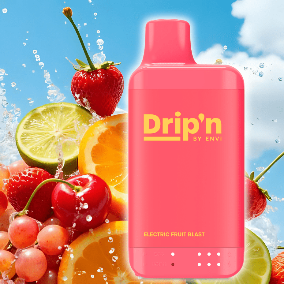 Drip'n by Envi 16K Disposable Vape - Electric Fruit Blast 8mL / 16000 Puffs / 20mg Vape Superstore Yorkton Saskatchewan