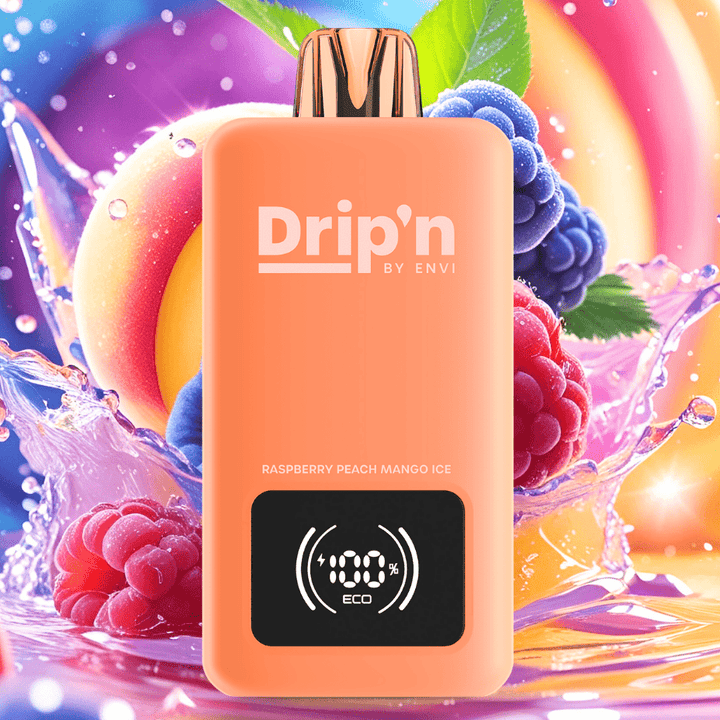 Drip'n by Envi 70K Disposable Vape - Peach Blue Razz Ice 26mL / 70000 Puffs / 20mg Vape Superstore Yorkton Saskatchewan