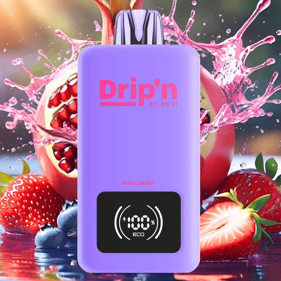 Drip'n by Envi 70K Disposable Vape - Triple Berry 26mL / 70000 Puffs / 20mg Vape Superstore Yorkton Saskatchewan