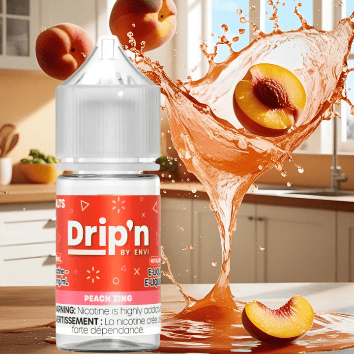 Drip'n by Envi Classics Salt-Peach Zing 20mg / 30mL Vape Superstore Yorkton Saskatchewan