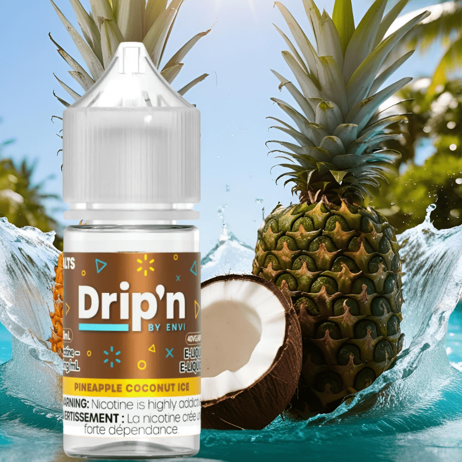 Drip'n by Envi Classics Salt-Pineapple Coconut Ice 20mg / 30mL Vape Superstore Yorkton Saskatchewan