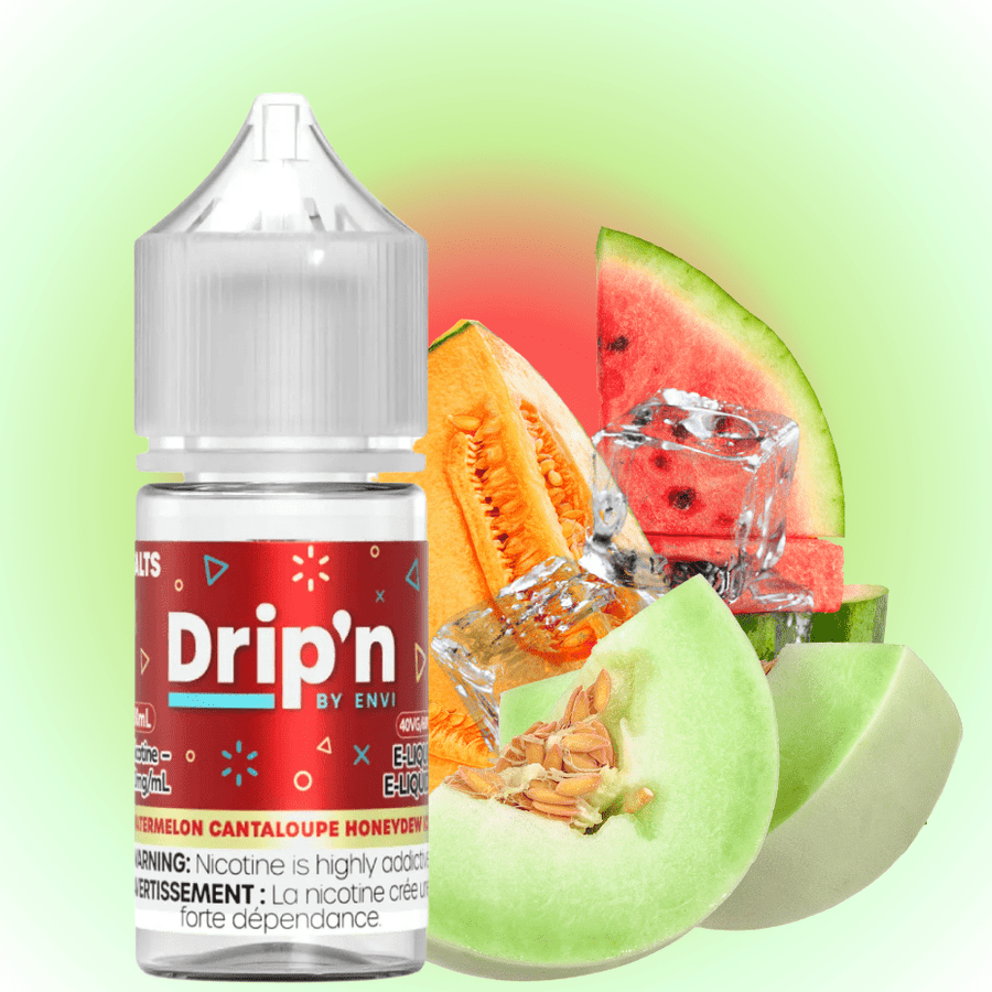 Drip'n by Envi Classics Salt-Watermelon Cantaloupe Honeydew Ice 20mg / 30mL Vape Superstore Yorkton Saskatchewan