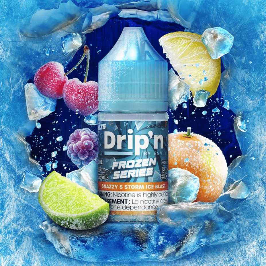 Drip'n by Envi Frozen Salt-Snazzy S Storm ICED Vape Superstore Yorkton Saskatchewan