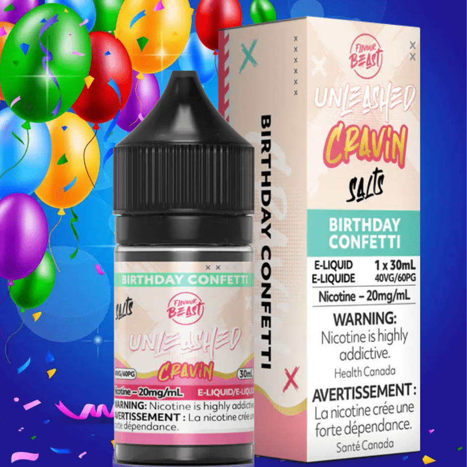 Flavor Beast Unleashed Cravin Salts-Birthday Confetti 30ml / 20mg Vape Superstore Yorkton Saskatchewan