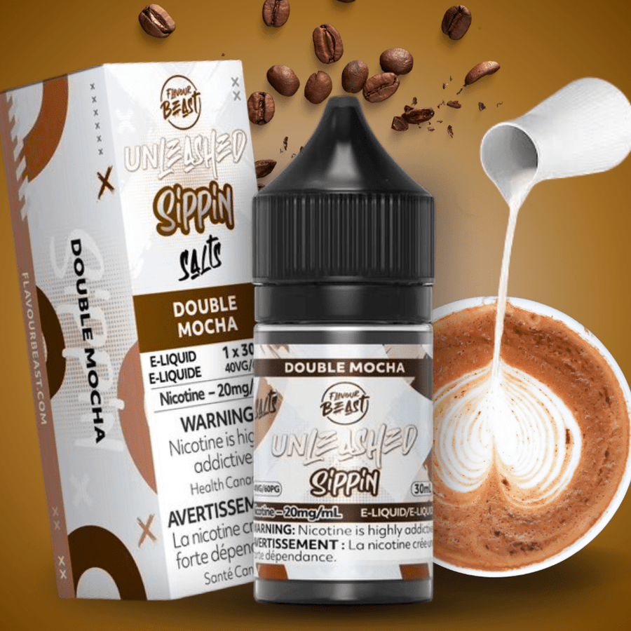 Flavor Beast Unleashed Sippin Salts-Double Mocha 30ml / 20mg Vape Superstore Yorkton Saskatchewan