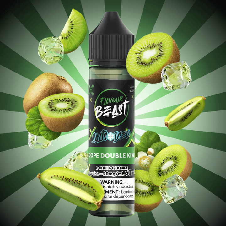 Flavour Beast Salt 60ml-Dope Double Kiwi 60mL / 20mg Vape Superstore Yorkton Saskatchewan