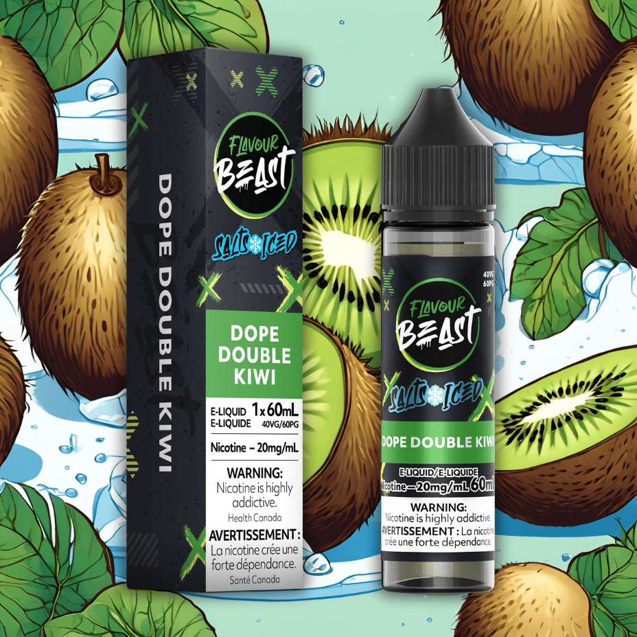 Flavour Beast Salt 60ml-Dope Double Kiwi 60mL / 20mg Vape Superstore Yorkton Saskatchewan