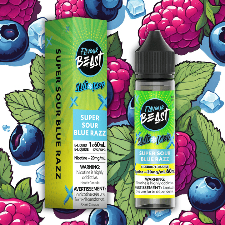 Flavour Beast Salt 60ml-Super Sour Blue Razz 60mL / 20mg Vape Superstore Yorkton Saskatchewan