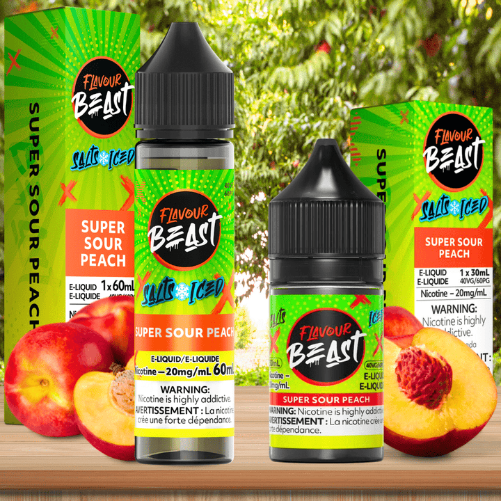 Flavour Beast Salt 60ml-Super Sour Peach 60mL / 20mg Vape Superstore Yorkton Saskatchewan
