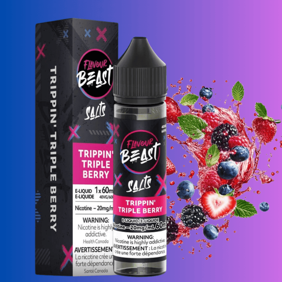 Flavour Beast Salt-Trippin' Triple Berry-60ml 60ml / 20mg Vape Superstore Yorkton Saskatchewan