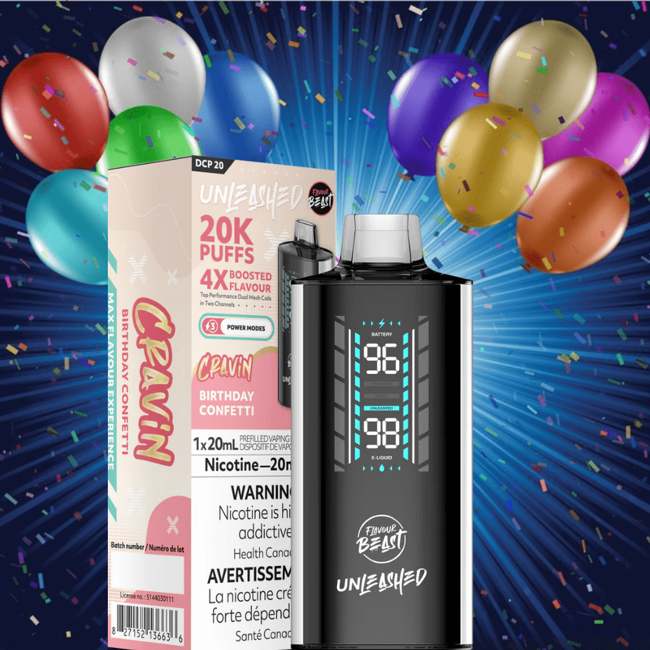 Flavour Beast Unleashed DCP 20K Disposable Vape - Birthday Confetti Vape Superstore Yorkton Saskatchewan
