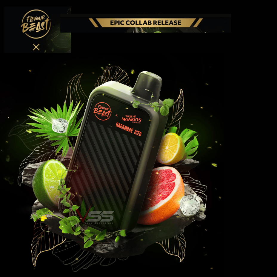 Flavour Beast X 12 Monkeys Beast Mode Max 2 50K Disposable-Harambae Vape Superstore Yorkton Saskatchewan