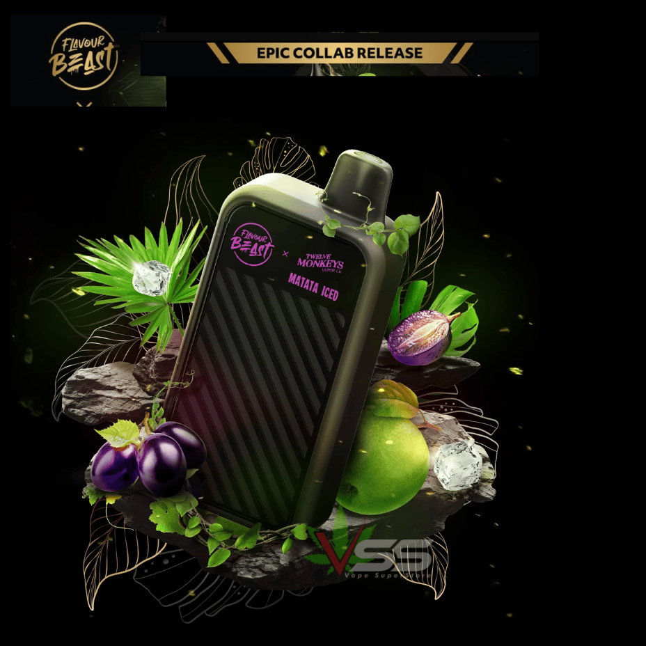 Flavour Beast X 12 Monkeys Beast Mode Max 2 50K Disposable-Matata Iced Vape Superstore Yorkton Saskatchewan