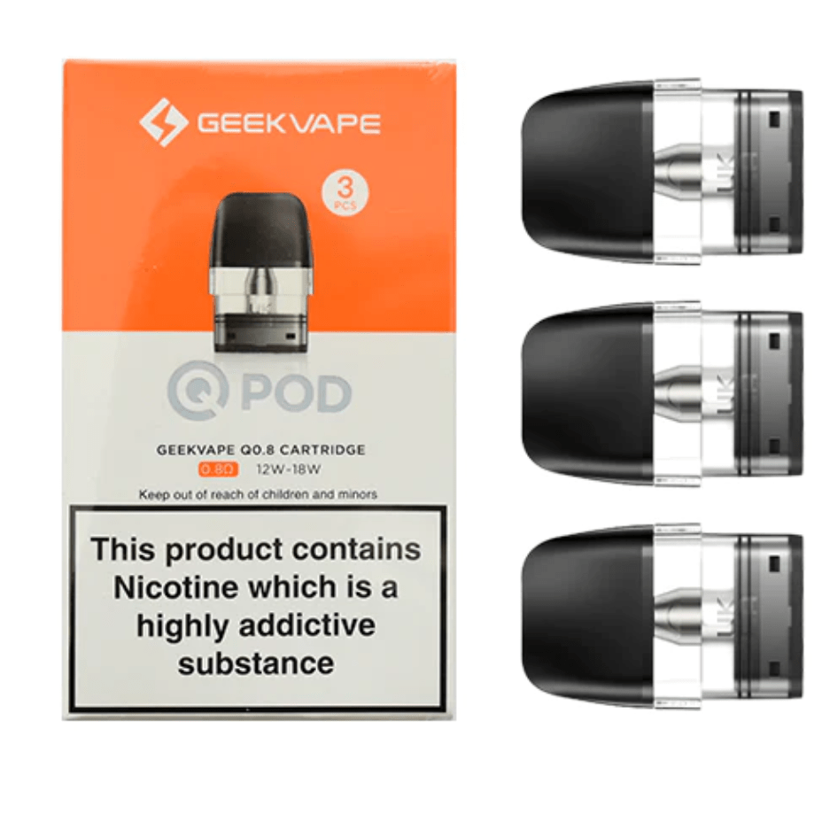 Geekvape Q Replacement Pods-3/pkg 3/pkg / 0.8 ohm Vape Superstore Yorkton Saskatchewan