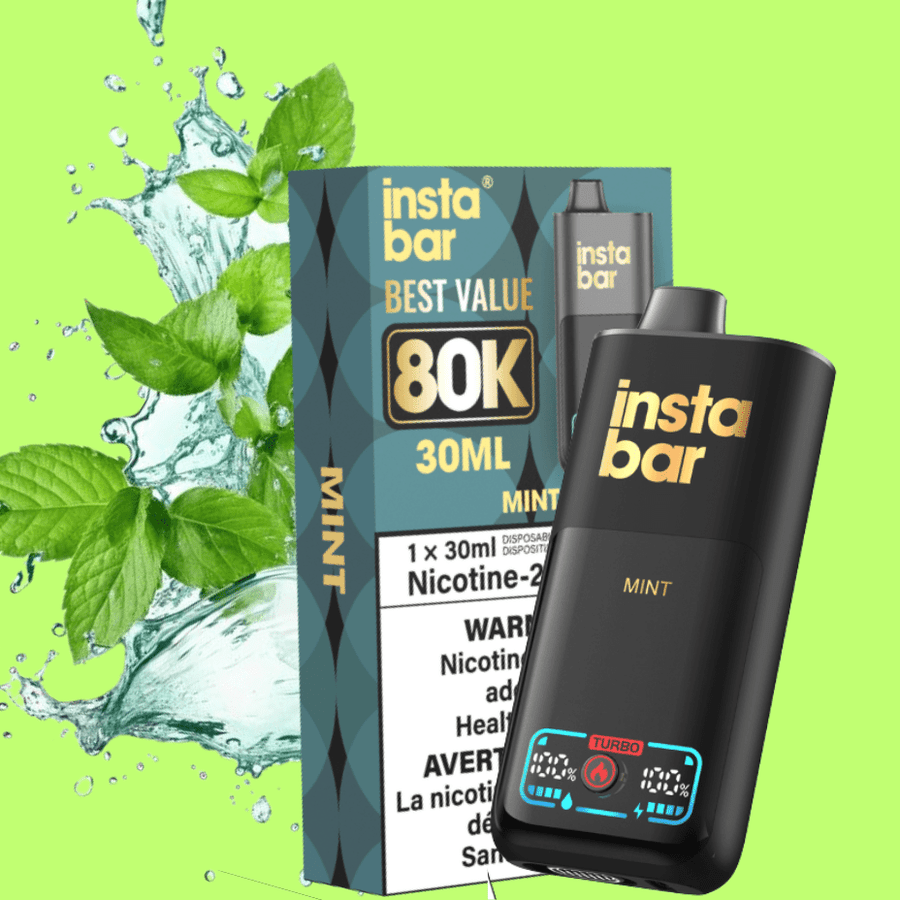 Insta Bar 80K Disposable Vape-Mint Vape Superstore Yorkton Saskatchewan