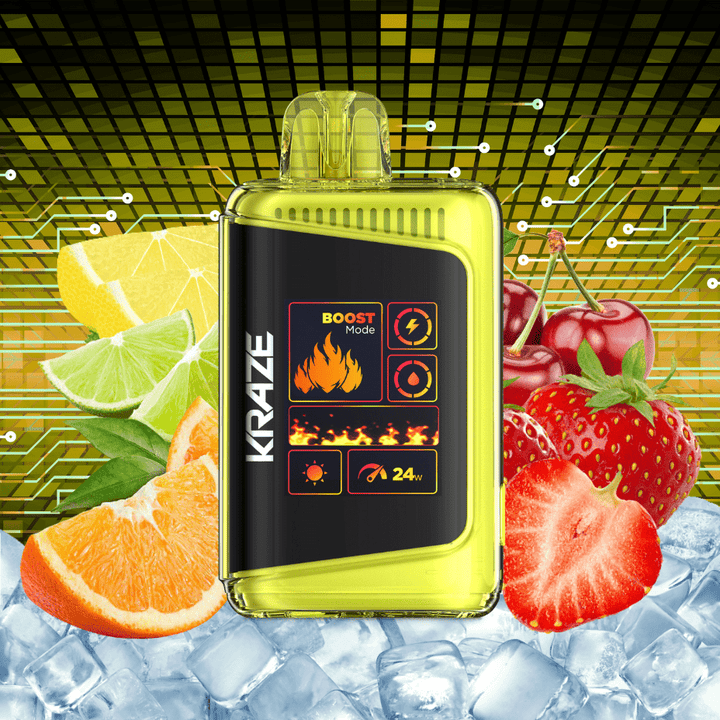 Kraze HD Mega 20k Disposable Vape - Fruit Flash Ice 20000 Puffs / 20mg Vape Superstore Yorkton Saskatchewan
