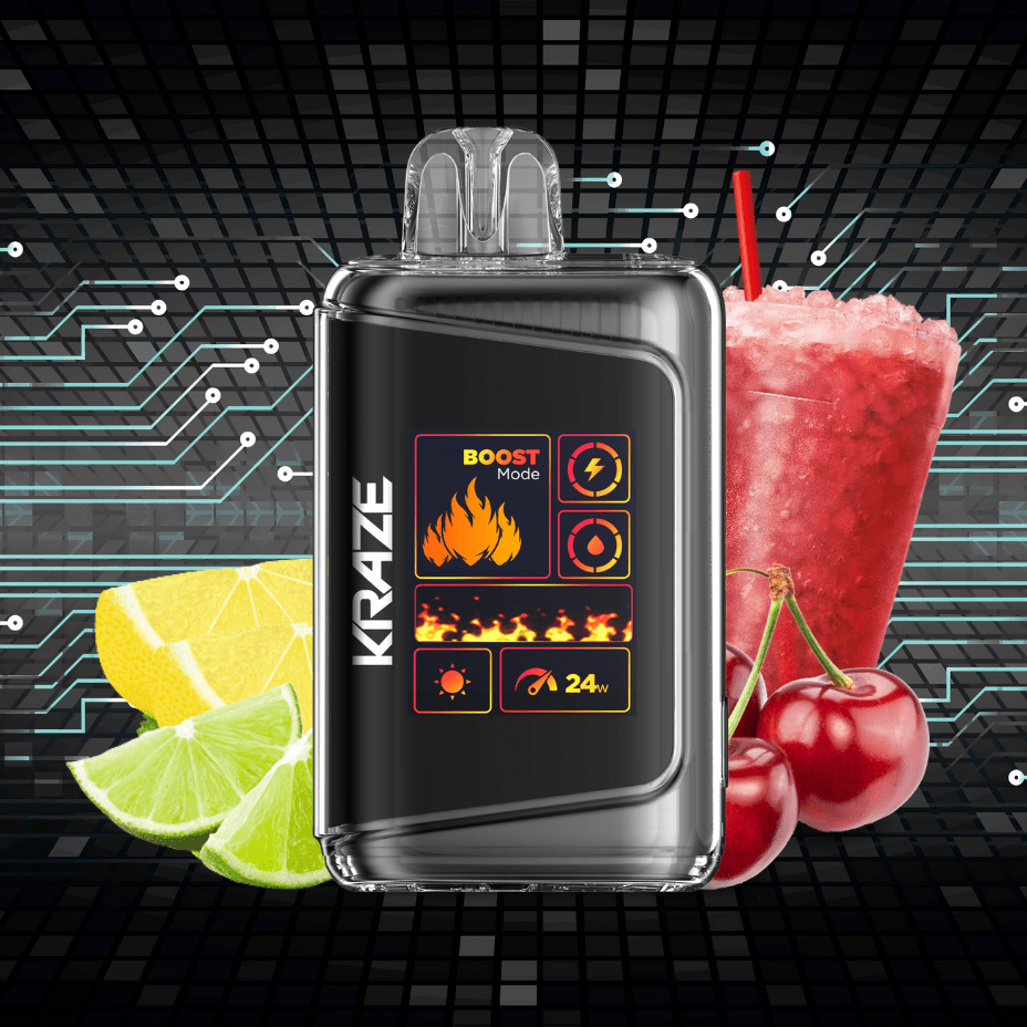 Kraze HD Mega 20k Disposable Vape - Red Lightning Ice 20000 Puffs / 20mg Vape Superstore Yorkton Saskatchewan