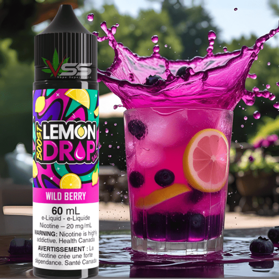 Lemon Drop Boost Salt 60ml-Wildberry Vape Superstore Yorkton Saskatchewan