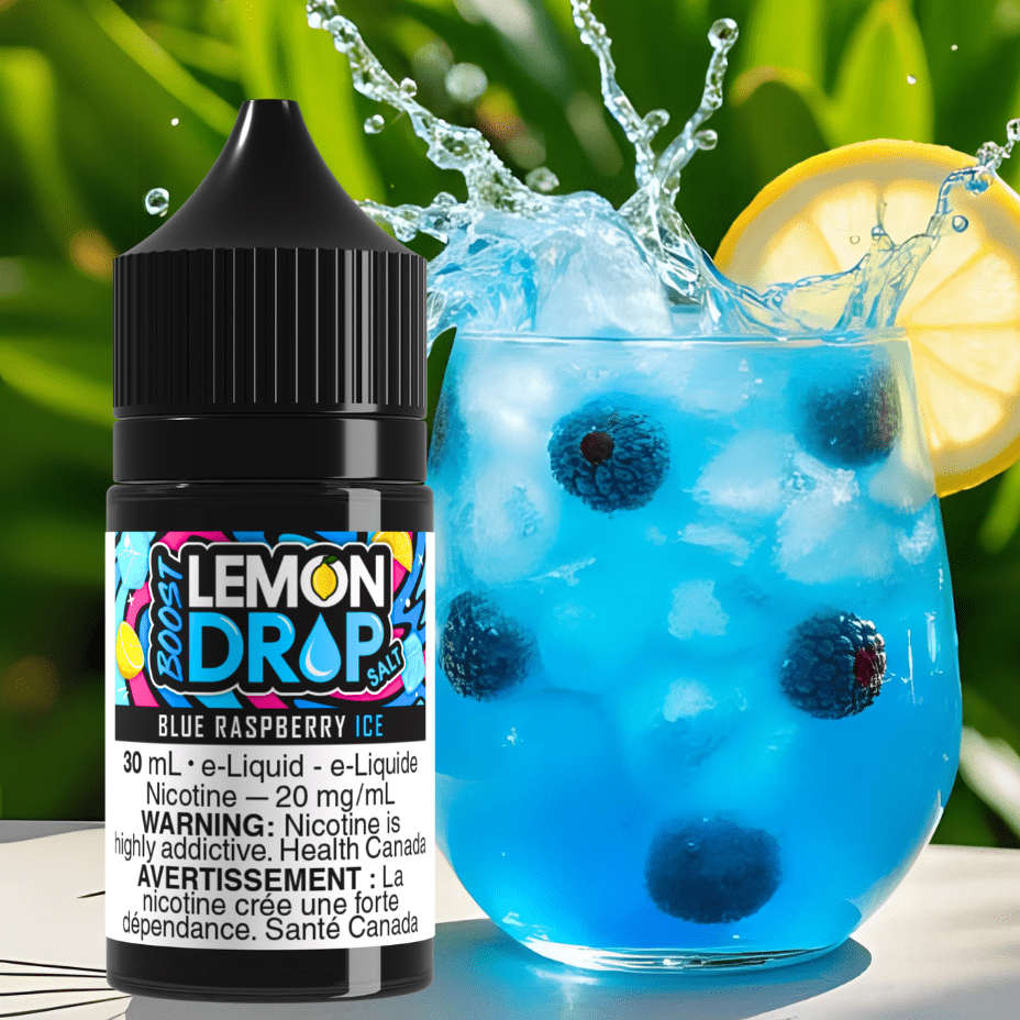Lemon Drop Boost Salt - Blue Raspberry Ice Vape Superstore Yorkton Saskatchewan