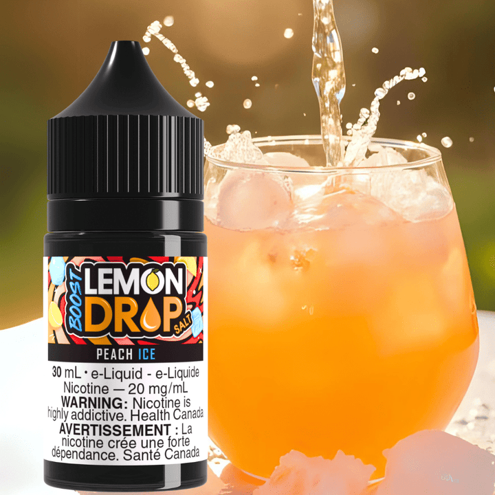 Lemon Drop Boost Salt - Peach Ice Vape Superstore Yorkton Saskatchewan