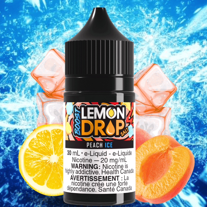 Lemon Drop Boost Salt - Peach Ice Vape Superstore Yorkton Saskatchewan