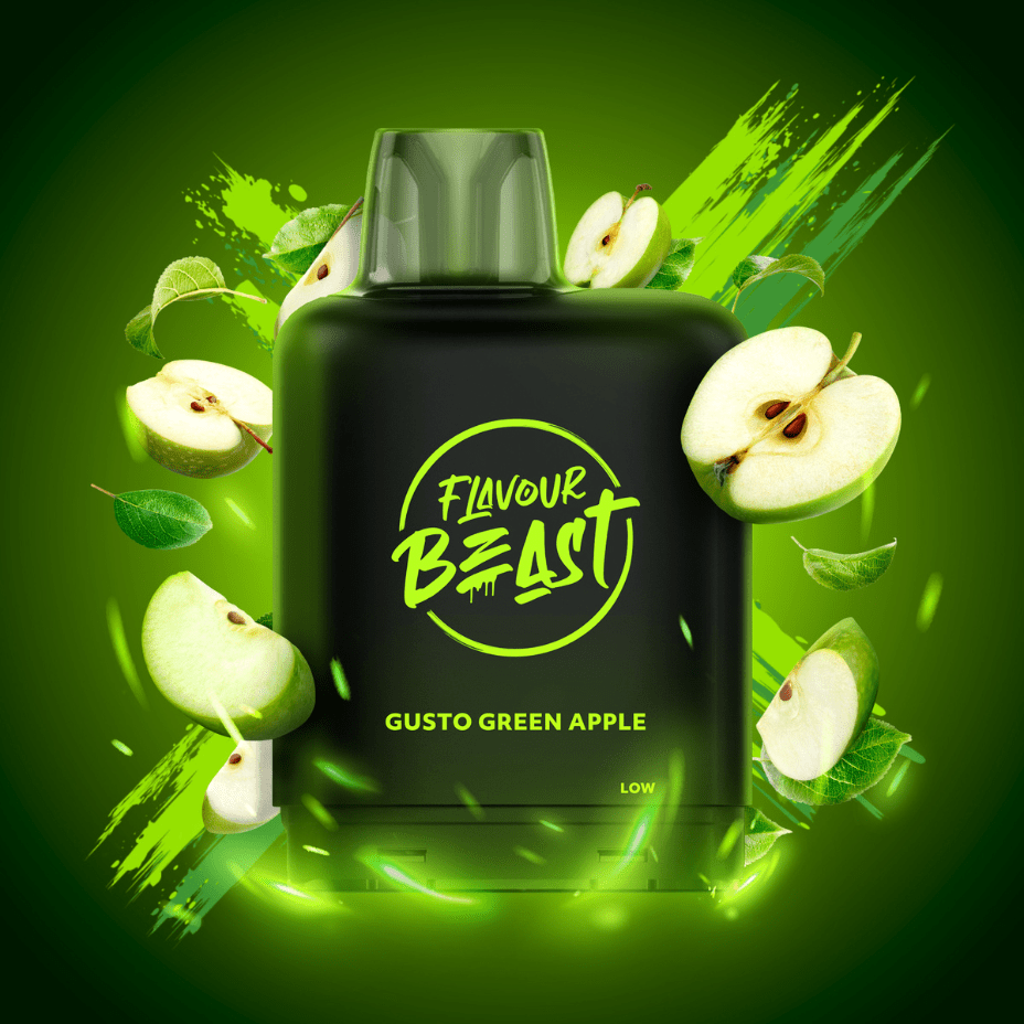 Level X Boost Flavour Beast 25k Pod-Gusto Green Apple 25000 Puffs / 20mg Vape Superstore Yorkton Saskatchewan