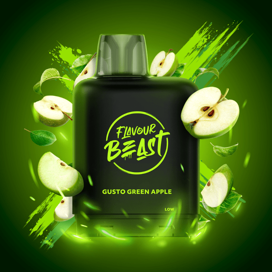 Level X Boost Flavour Beast 25k Pod-Gusto Green Apple 25000 Puffs / 20mg Vape Superstore Yorkton Saskatchewan