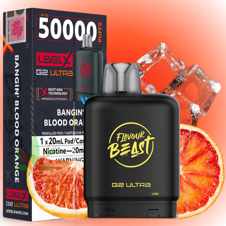 Level X G2 Ultra Flavour Beast Pod 50k-Bangin' Blood Orange Vape Superstore Yorkton Saskatchewan