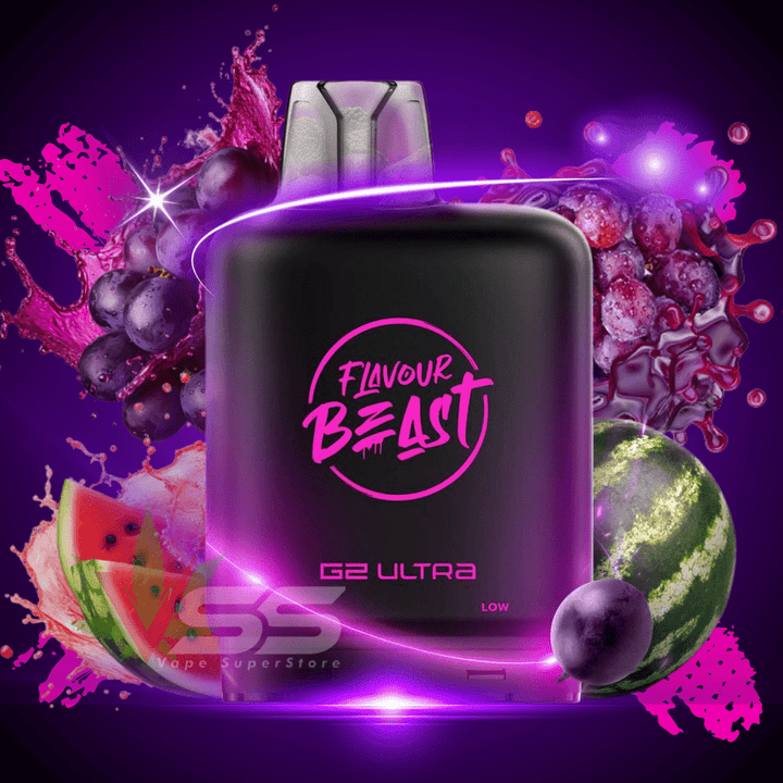 Level X G2 Ultra Flavour Beast Pod 50k-Gleamin Grape Watermelon Mint Iced Vape Superstore Yorkton Saskatchewan