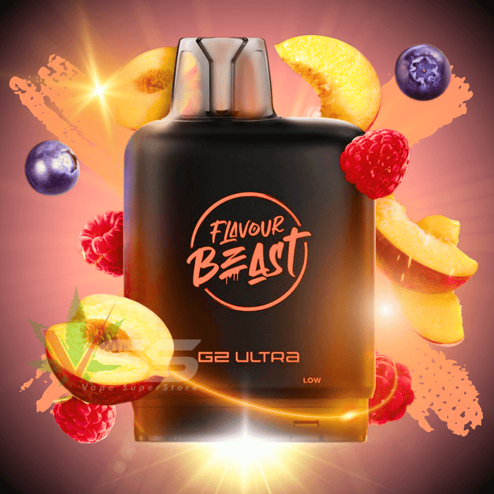 Level X G2 Ultra Flavour Beast Pod 50k-Packin' Peach Berry 20mg / 50000 Puffs Vape Superstore Yorkton Saskatchewan