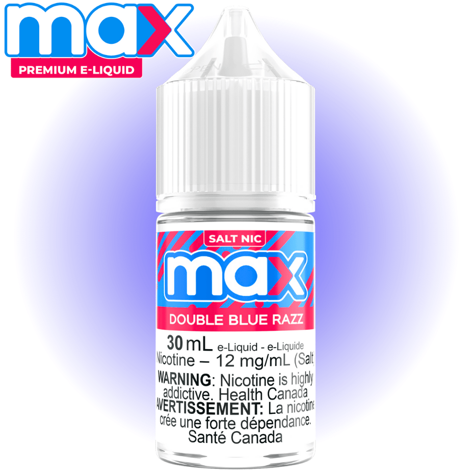 Max E-Liquid - Double Blue Razz Salt 30ml / 12mg Vape Superstore Yorkton Saskatchewan