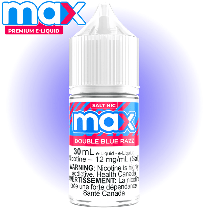 Max E-Liquid - Double Blue Razz Salt 30ml / 12mg Vape Superstore Yorkton Saskatchewan