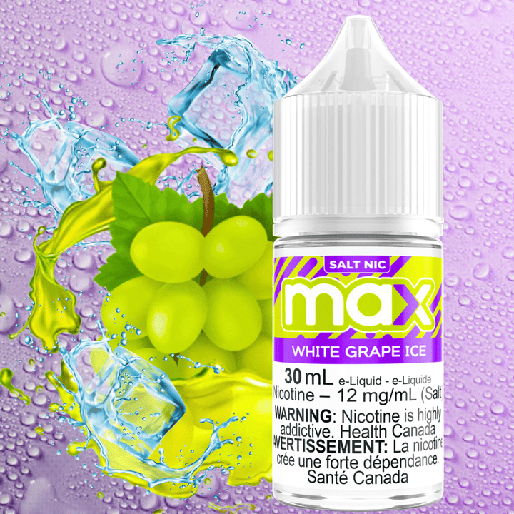 Max E-Liquid - White Grape Ice Salt 30mL / 12mg Vape Superstore Yorkton Saskatchewan