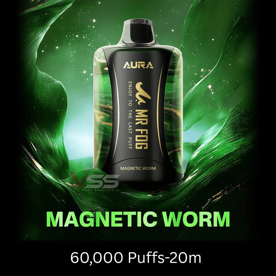 Mr Fog Aura 60k Disposable Vape - Magnetic Worm Vape Superstore Yorkton Saskatchewan