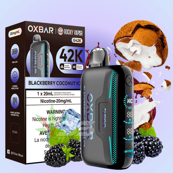 Oxbar G42k Disposable Vape-Blackberry Coconut Ice 20mg / 42000 Puffs Vape Superstore Yorkton Saskatchewan