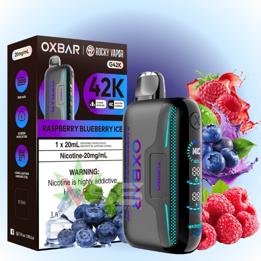Oxbar G42k Disposable Vape-Blueberry Raspberry Ice 20mg / 42000 Vape Superstore Yorkton Saskatchewan