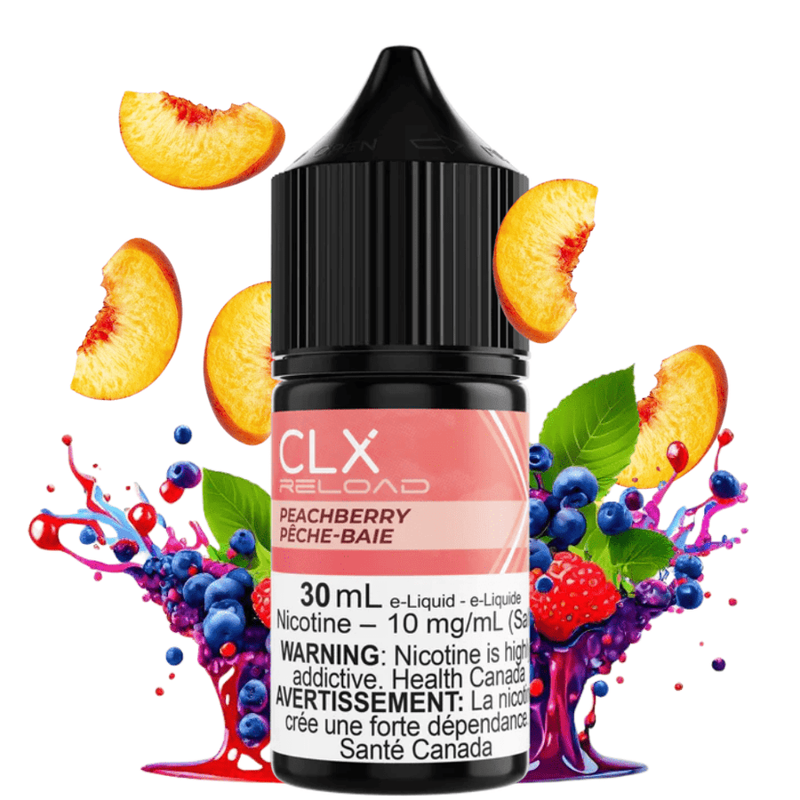 Peach Berry Salt by CLX Reload E-Liquid 30ml / 10mg Vape Superstore Yorkton Saskatchewan