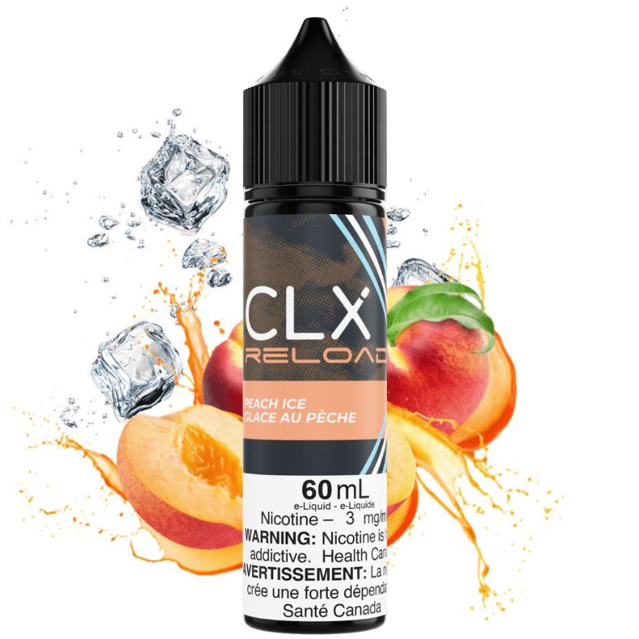 Peach Ice by CLX Reload E-liquid 3mg Vape Superstore Yorkton Saskatchewan