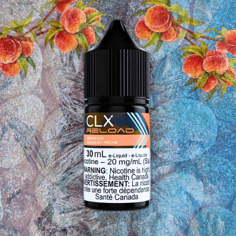 Peach Ice Salt by CLX Reload E-Liquid 30mL / 10mg Vape Superstore Yorkton Saskatchewan