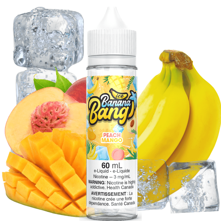 Peach Mango Ice by Banana Bang E-Liquid 60ml / 3mg Vape Superstore Yorkton Saskatchewan