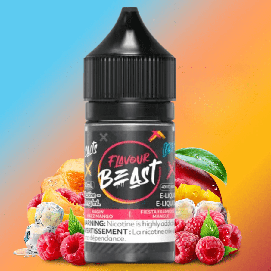 Ragin' Razz Mango Iced Salts by Flavour Beast E-Liquid 30ml / 20mg Vape Superstore Yorkton Saskatchewan