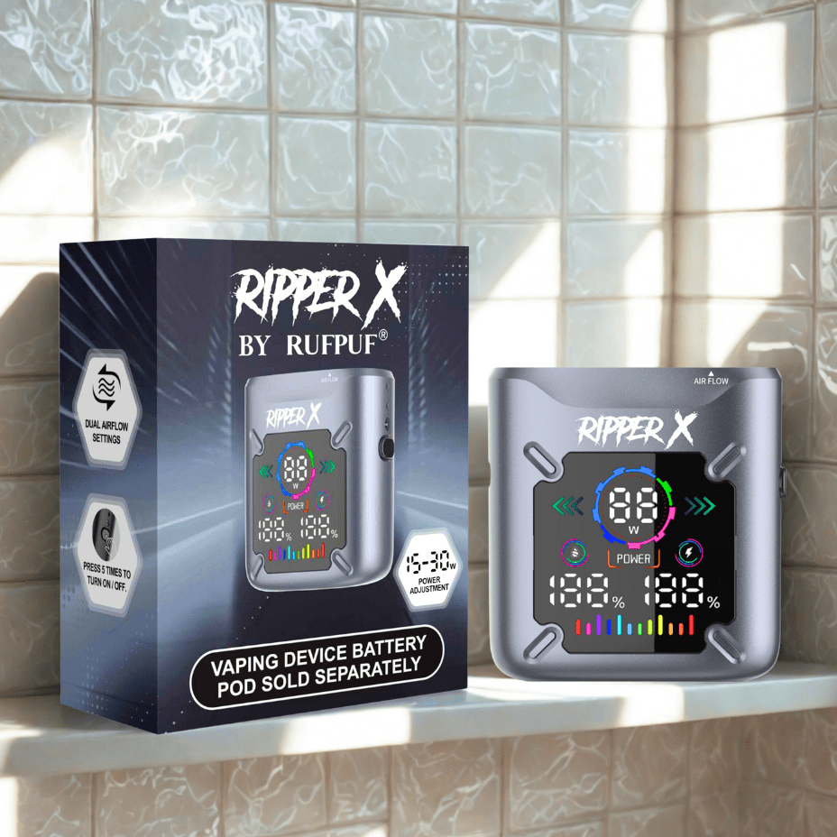 Ripper X Ultra Battery-1000mAh Metallic Gray Vape Superstore Yorkton Saskatchewan