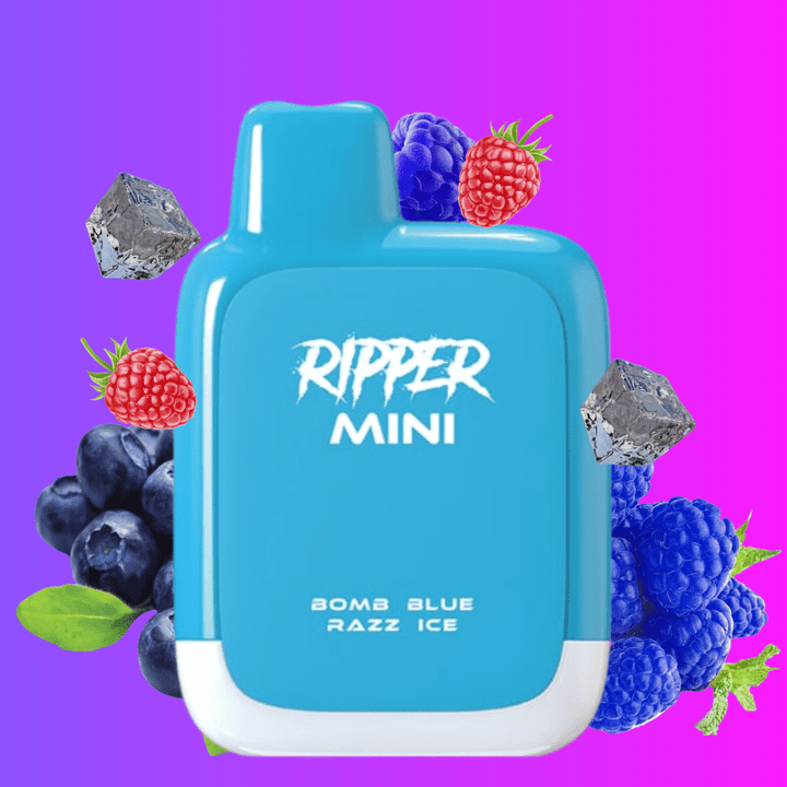 Rufpuf Ripper Mini Disposable Vape-1100 1000 puffs / Bomb Blue Razz Ice Vape Superstore Yorkton Saskatchewan
