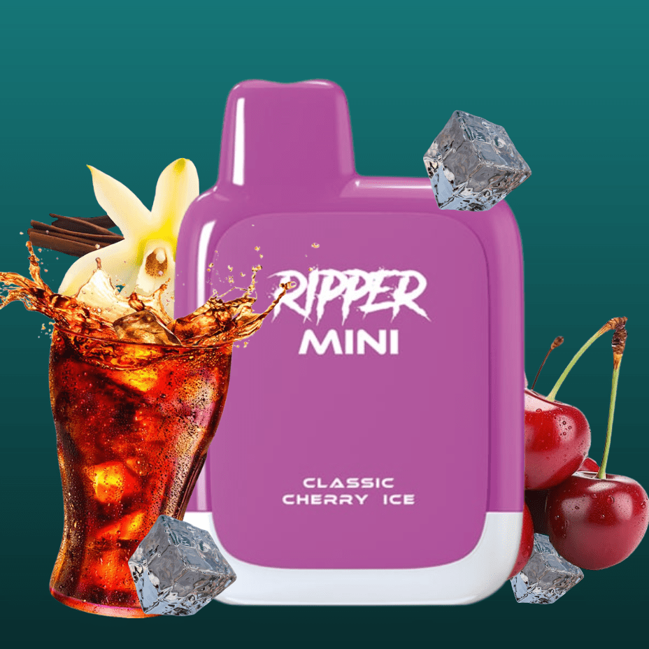 Rufpuf Ripper Mini Disposable Vape-1100 1000 puffs / Classsic Cherry Ice Vape Superstore Yorkton Saskatchewan
