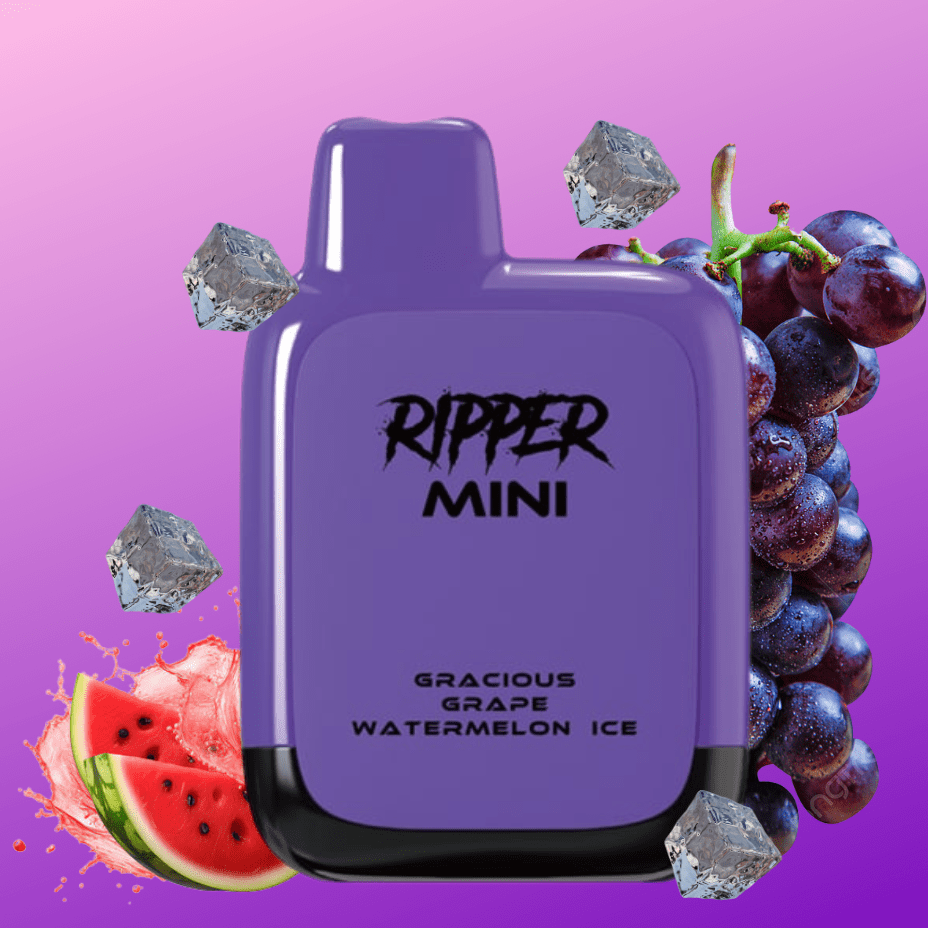 Rufpuf Ripper Mini Disposable Vape-1100 1000 puffs / Grape Watermelon Ice Vape Superstore Yorkton Saskatchewan